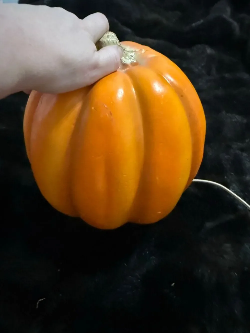 Vintage 1995 Trendmasters, Inc. Lighted Foam Pumpin Jack-O-Lantern Halloween